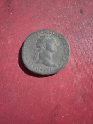 Reproducción moneda romana Trajano