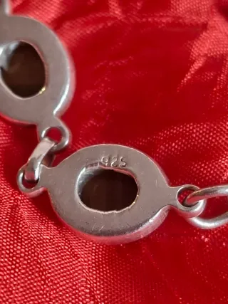 Pulsera Plata Ley 925 Ojo de Tigre