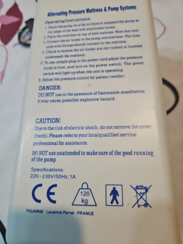 Bomba de aire para colchón Thuasne