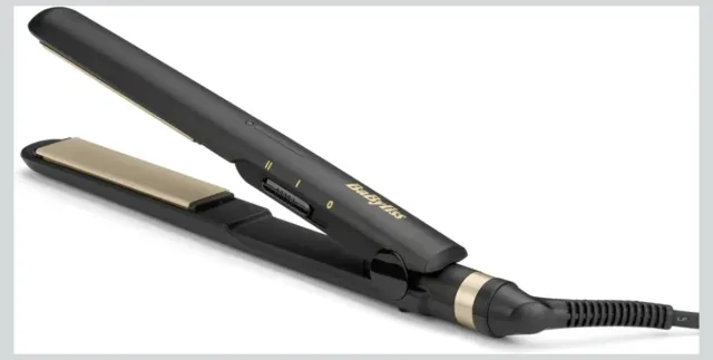 Plancha de Pelo BaByliss Cerámica Negra/Dorada