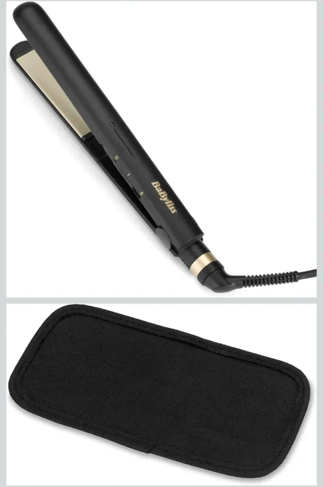 Plancha de Pelo BaByliss Cerámica Negra/Dorada