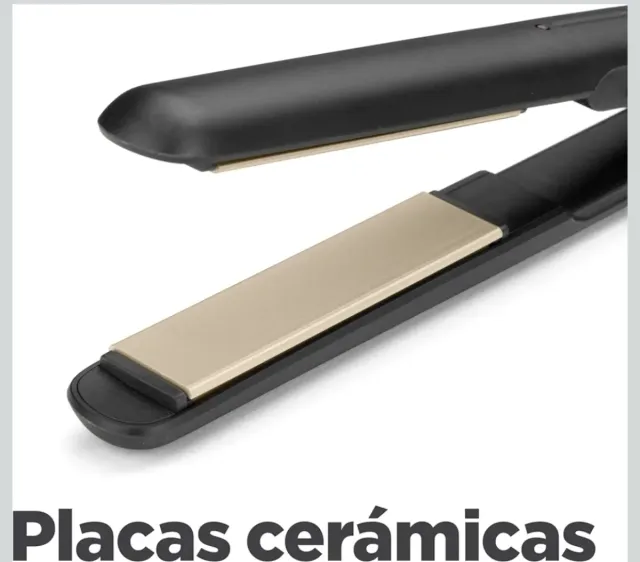 Plancha de Pelo BaByliss Cerámica Negra/Dorada