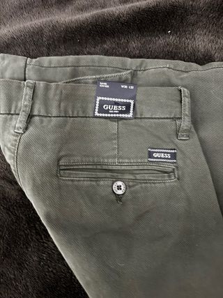 Pantalón Chino Guess Verde Nuevo Talla M