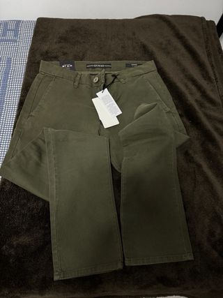 Pantalón Chino Guess Verde Nuevo Talla M