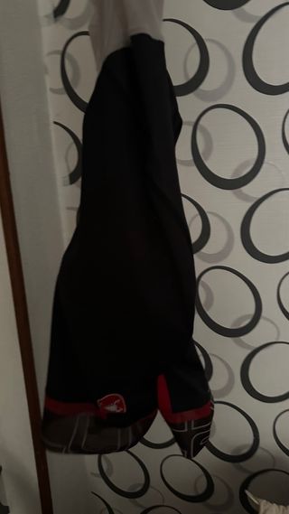 Culote Castelli Negro con Detalles Rojos