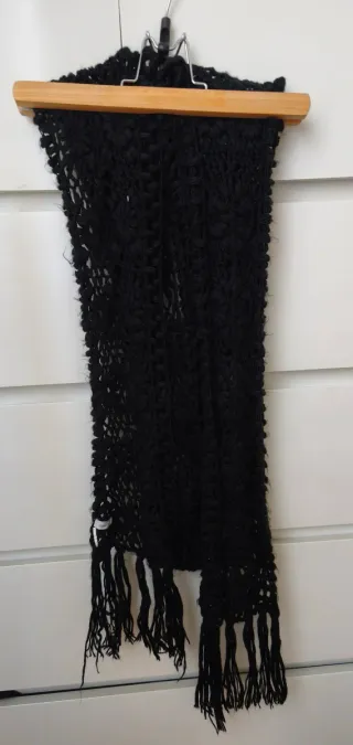 Bufanda Oysho Negra Lana