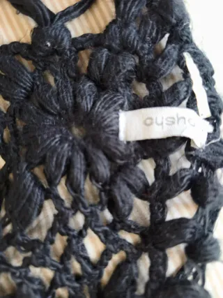 Bufanda Oysho Negra Lana