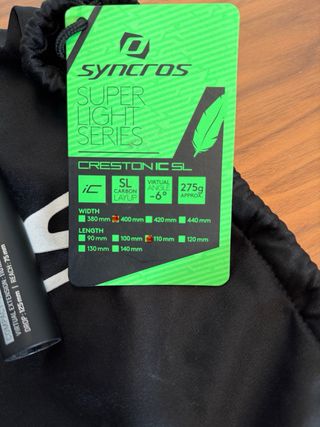 Manillar Syncros Creston ICSL Carretera