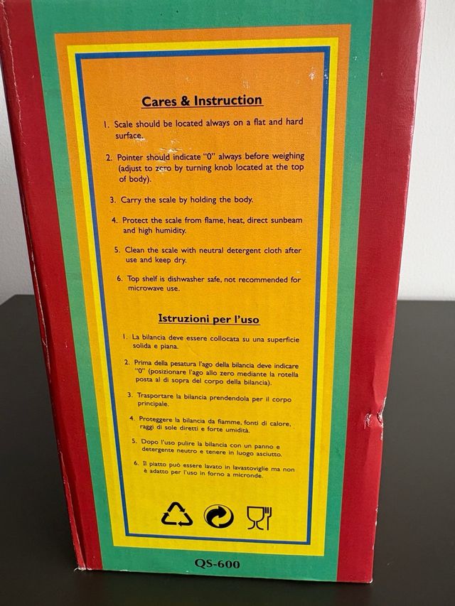 Báscula de cocina Q.C.V. vintage QS-6005 nueva, 5