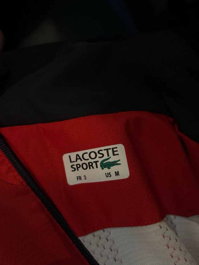 Chándal Lacoste Rojo y Negro