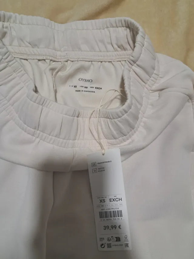 Pantalón deportivo mujer beige Talla XS