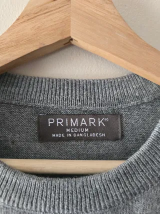 Jersey Primark Gris Rayas Talla M