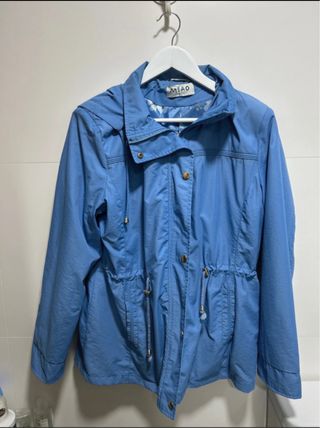 Chaqueta gabardina azul MIAO