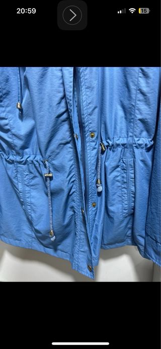 Chaqueta gabardina azul MIAO