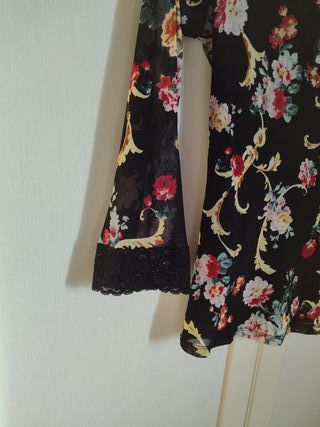 Blusa floreale pizzo Monica Magni taglia 42