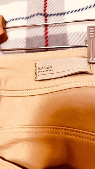 Pantalón mujer Salsa beige