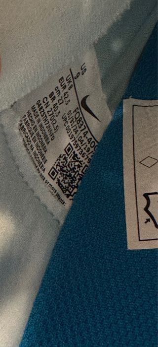 Zapatillas fútbol Nike azul y blanco