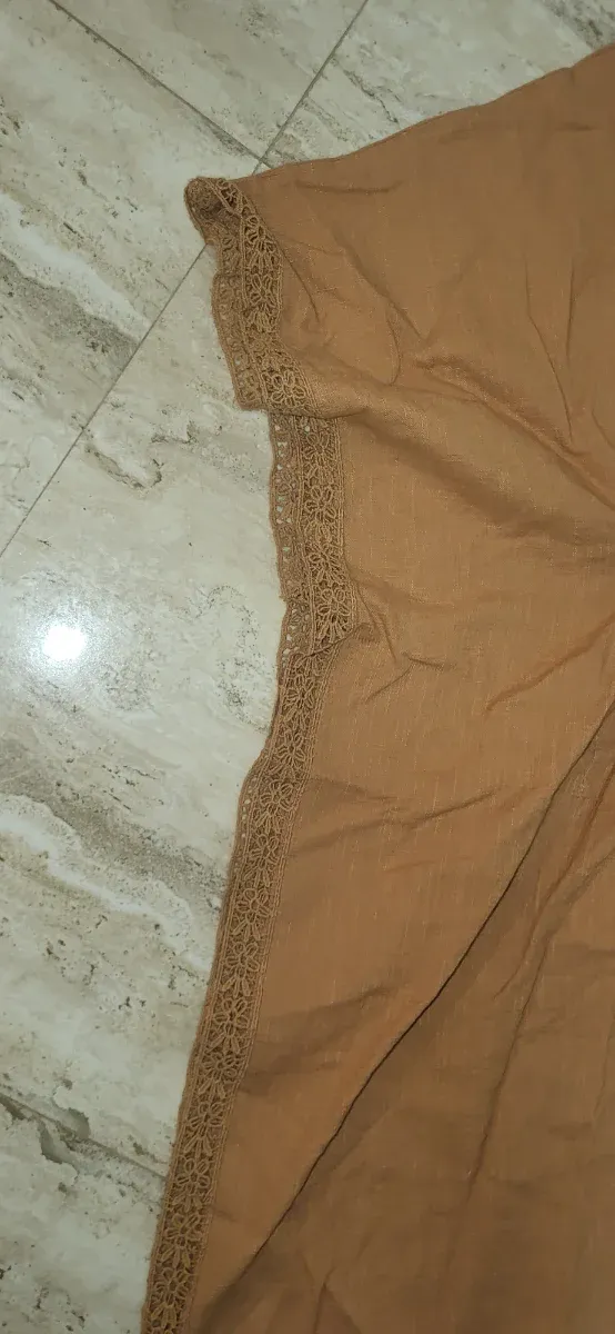 Camiseta Zara Talla Única Marrón