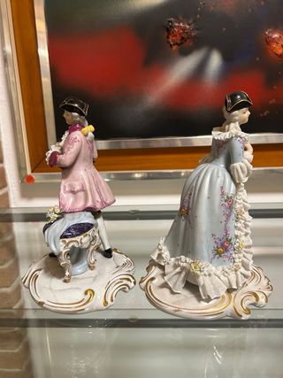 Coppia statue porcellana di’ Capodimonte