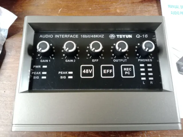 TEYUN Q-16 Audio Interface 16bit/48KHz