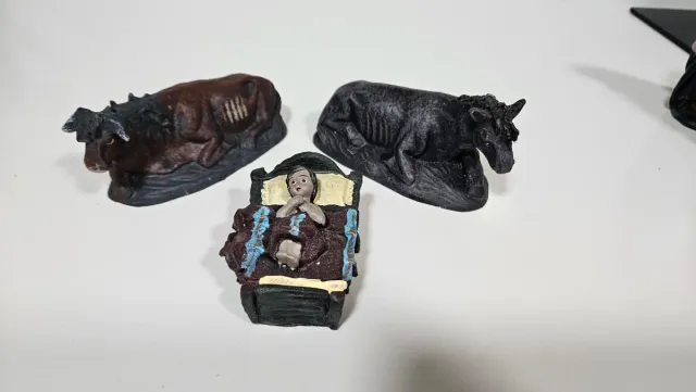 Presepe di Betlemme in plastica con 6 figure