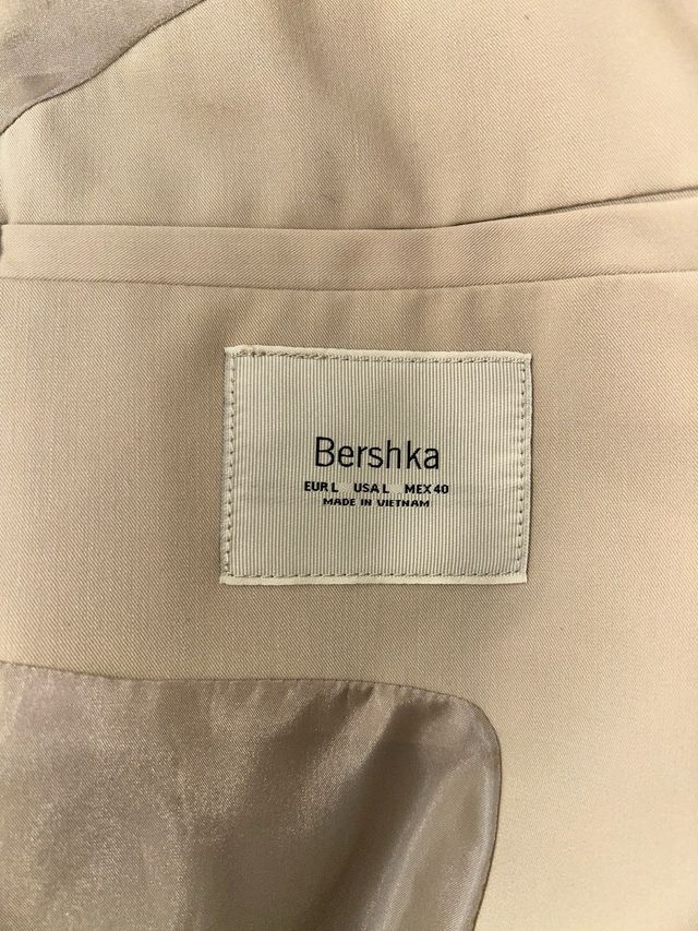 Blazer cruzada camel