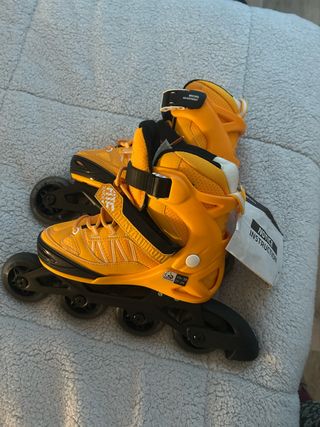 Patines en línea amarillos talla 35-38