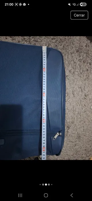 Maleta de traje Samsonite azul