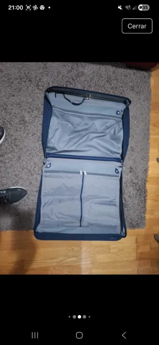 Maleta de traje Samsonite azul