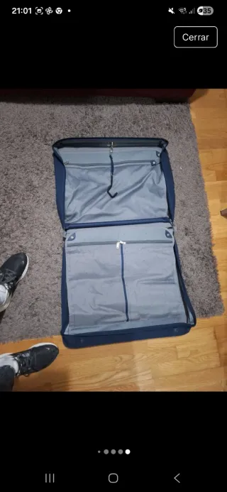 Maleta de traje Samsonite azul