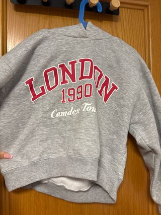 Sudadera London 1990 Camden Tour Gris