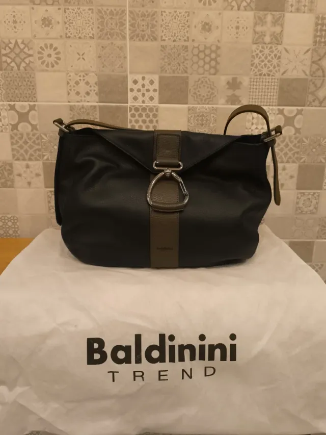 Bolso Piel Negro y marrón Baldinini