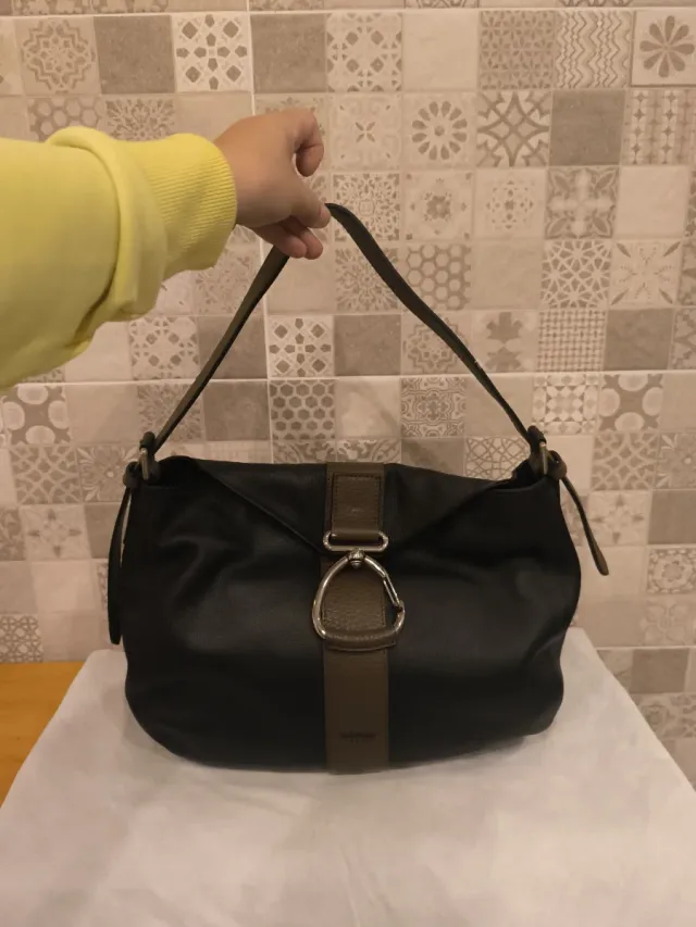 Bolso Piel Negro y marrón Baldinini