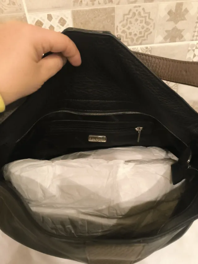 Bolso Piel Negro y marrón Baldinini