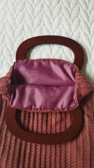 Bolso de mano burdeos