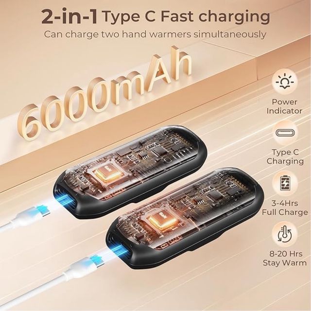 2 Calentadores de Manos Recargables