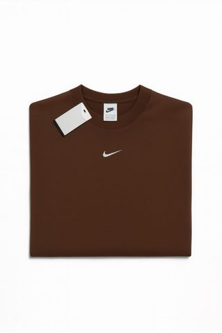 Nike Sudadera Marrón Chocolate Cropped XL