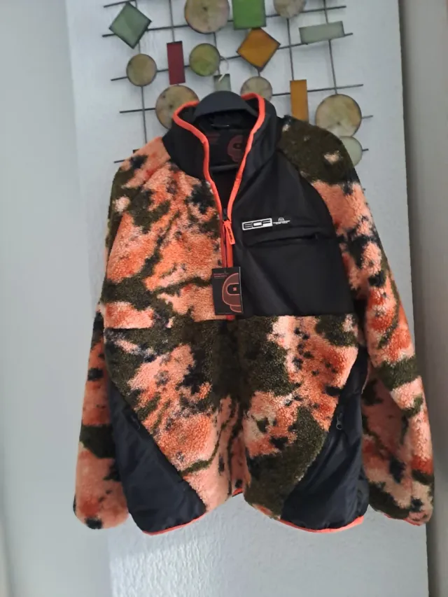 Chaqueta efecto ante forrada