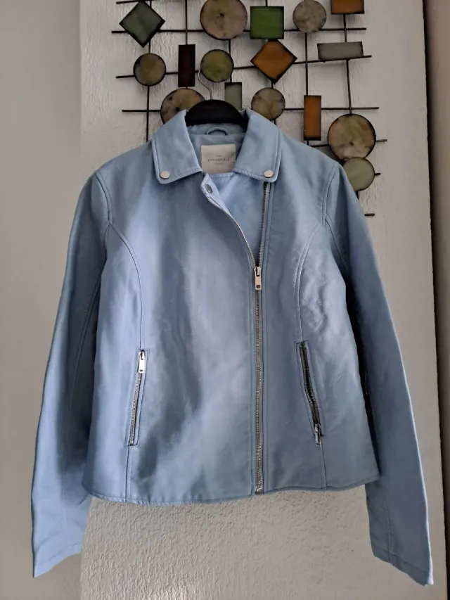 Chaqueta efecto ante forrada