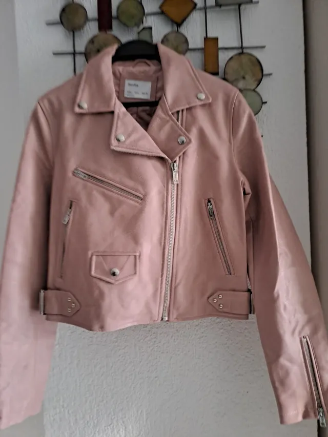 Chaqueta efecto ante forrada