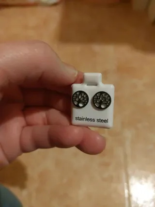 Pendientes árbol de la vida acero
