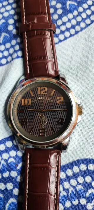 Reloj Polo Marrón y Dorado