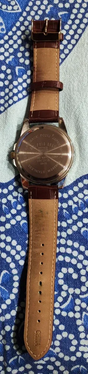 Reloj Polo Marrón y Dorado