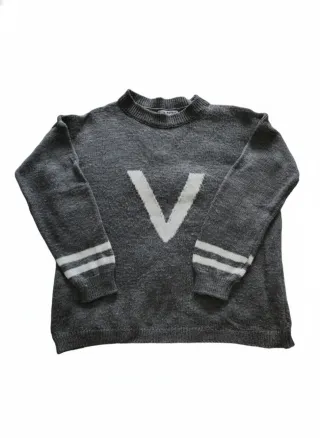 Lote 2 maglioni blu e grigio