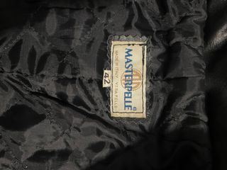 Capotto in vera pelle Masterpelle nero