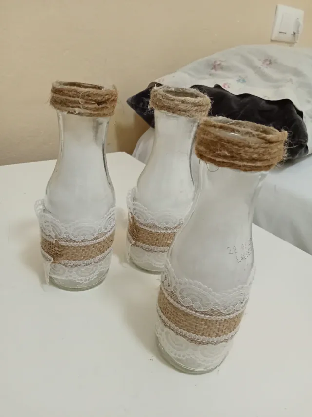 Botellitas decoradas vidrio eventos