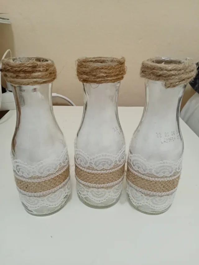 Botellitas decoradas vidrio eventos