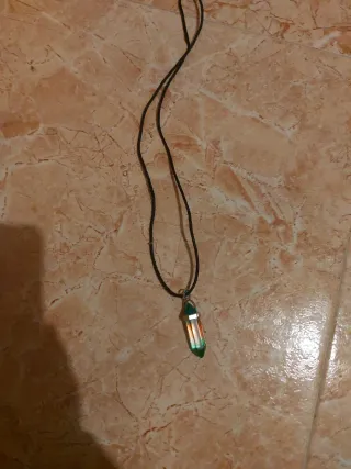 Colgante de cristal multicolor