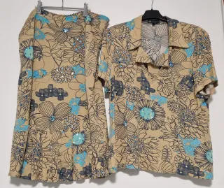 Conjunto Camiseta y Falda Floral