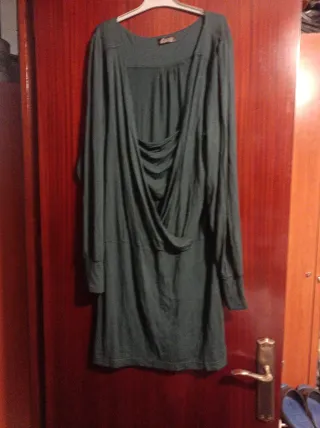 Vestido corto invierno mujer verde